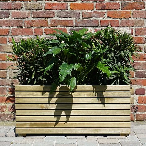 Cerland Horizon Outdoor Rectangular Wooden Planter 90cm 2 Cerland Horizon Outdoor Rectangular Wooden Planter 90cm - Image 2