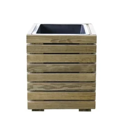 Cerland Horizon Outdoor Square Wooden Planter Tall 40cm -Florist Zone 004032 02 HD
