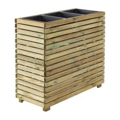 Cerland Horizon Outdoor Rectangular Wooden Planter Tall 90cm -Florist Zone 004033
