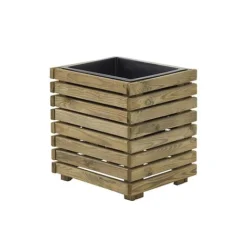 Cerland Horizon Outdoor Square Wooden Planter Tall 40cm -Florist Zone 3598740040327
