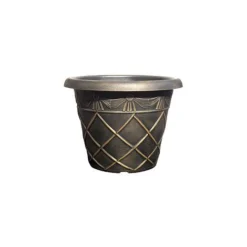 Tuscany Planter Roman Round 45cm Black Bronze Effect