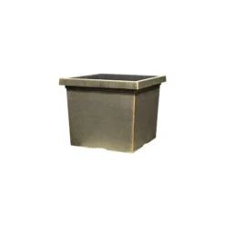 Tuscany Planter Square 37cm - Black Bronze Effect