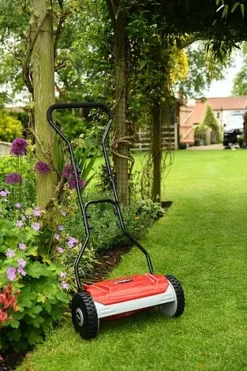 Cobra HM381 Hand Cylinder Mower 38cm (15in) With Grass Bag -Florist Zone DSC 2486