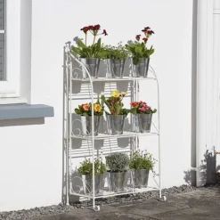 Three-tier Highbury Folding Metal Plant Stand -Florist Zone G2663 2