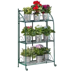 Three-tier Highbury Folding Metal Plant Stand -Florist Zone G3438 2