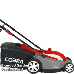 Cobra Electric 38cm Mulching Mower With Rear Roller -Florist Zone GTRM 38 Side cropped 1