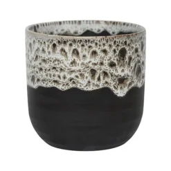 Marble Reactive Glaze Planter H21Cm D21Cm
