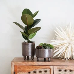 Pisa Reactive Glaze Bowl Mocha H14CM D19CM -Florist Zone PRGBM19 2