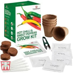 Red Hot Chilli & Sweet Peppers Growing Kit - Gift -Florist Zone REDH KA8274 B