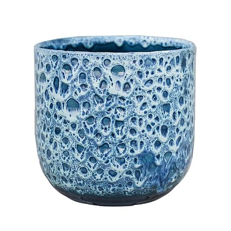 Sapphire Reactive Glaze Planter H25Cm D25Cm 1 Sapphire Reactive Glaze Planter H25Cm D25Cm