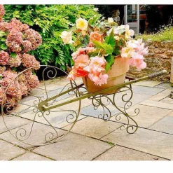 Wheelbarrow Plant Stand