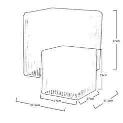 Idooka Black Round Trio Of Plant Pots -Florist Zone VN8000 PLANT POTS.NATURAL.Silhouette
