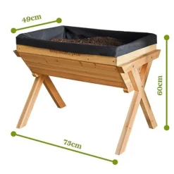 Garden Grow Medium Wooden Planter -Florist Zone z G21877